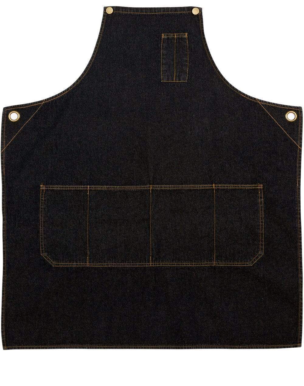 Winning Spirit East Village Denim Bib Apron Ap09 Hospitality & Chefwear Winning Spirit Indigo Blue 72cmx84cm